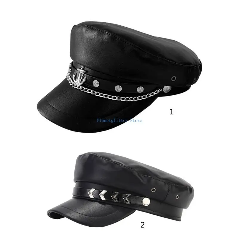 

652B Adult Alloy Badge Berets Outdoor Shopping Military Hat Subculture Hat