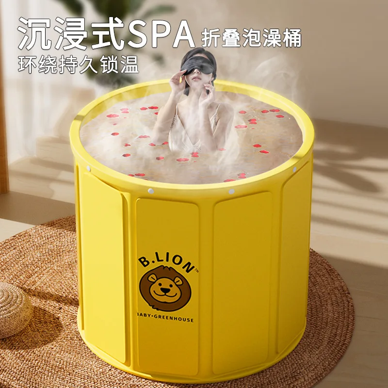 

Foldable Bath Bucket for Adults, Household Bath Bucket for Adults and Children, Bathtub Bath Bucket