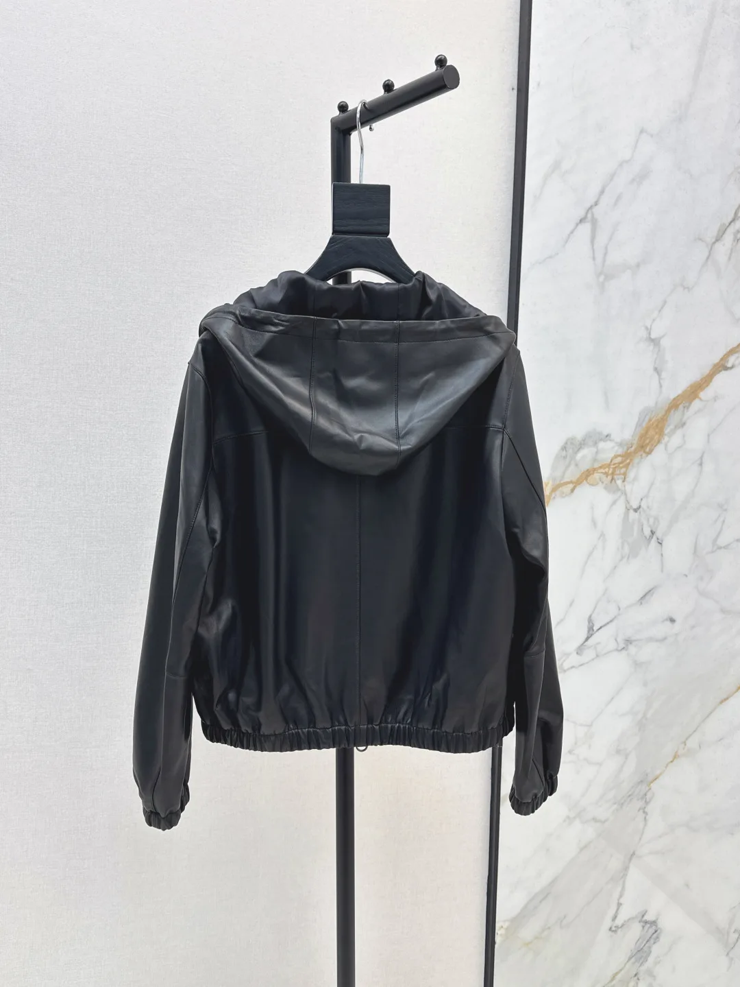 Genuine Leather Hooded Jacket - Slim-Fit Silhouette, Ultra Soft & Stylish