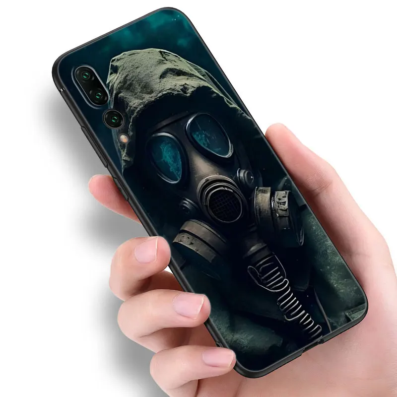 Cool DJ Man Antigas Mask Phone Case For Huawei Pura 70 Ultra P20 P30 P40 Lite P60 Art P50 Pro P50E P Smart 2018 2019 2020 2021