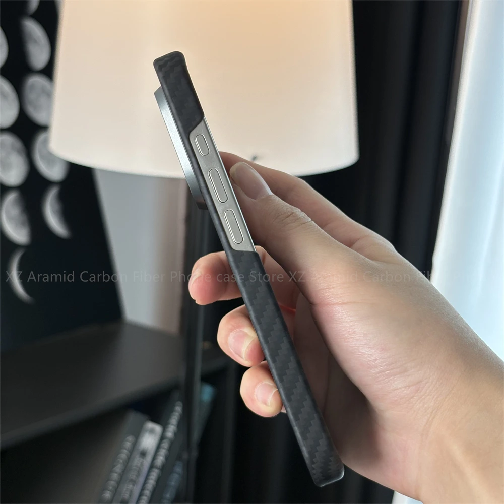 Aramid Carbon Fiber Case For iPhone 16 17 Pro Max iPhone Air 17 ProMagnetic Phone Case Carbon Fiber Cover Real Carbon Fiber Case