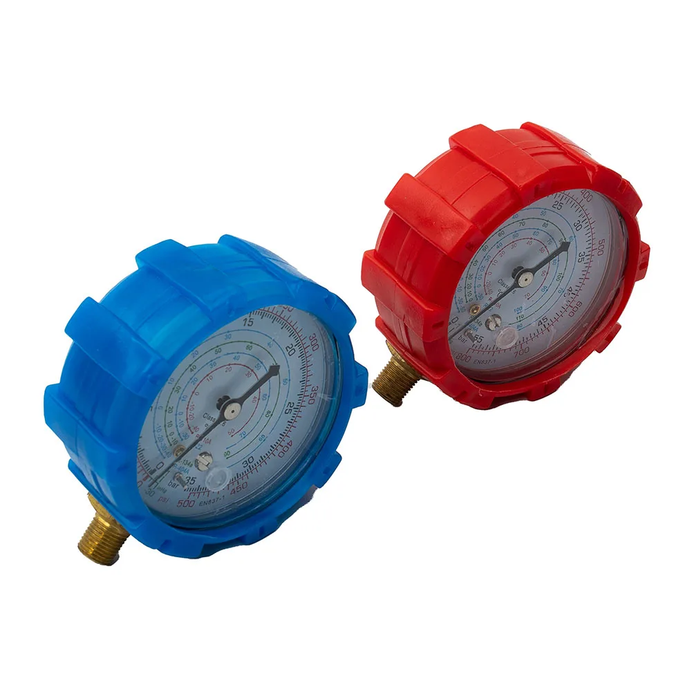 Diagnostic Gauges for R22 R404A For R134A R410A Air Conditioning Units with Dual-Scale PSI KPA Measurement Range