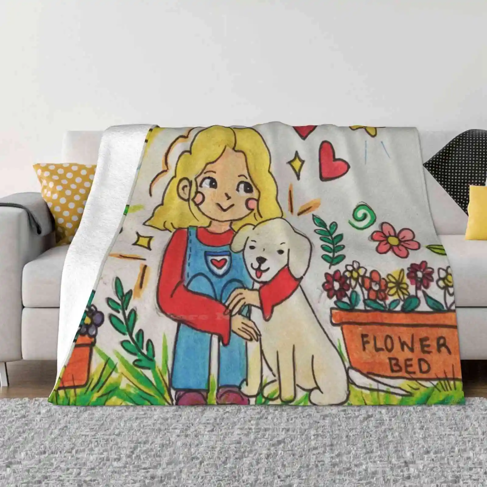 Dog Lover Trend Style Funny Fashion Soft Throw Blanket Dog Outdoors Liza648 Elizabeth Howell Nature Love Cute