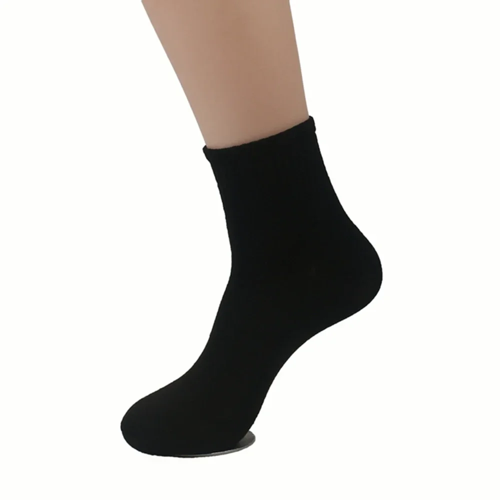 Versatile Solid Color Short Socks in Spring and Summer Sports, Tube Towel Bottom Socks for Men and Women