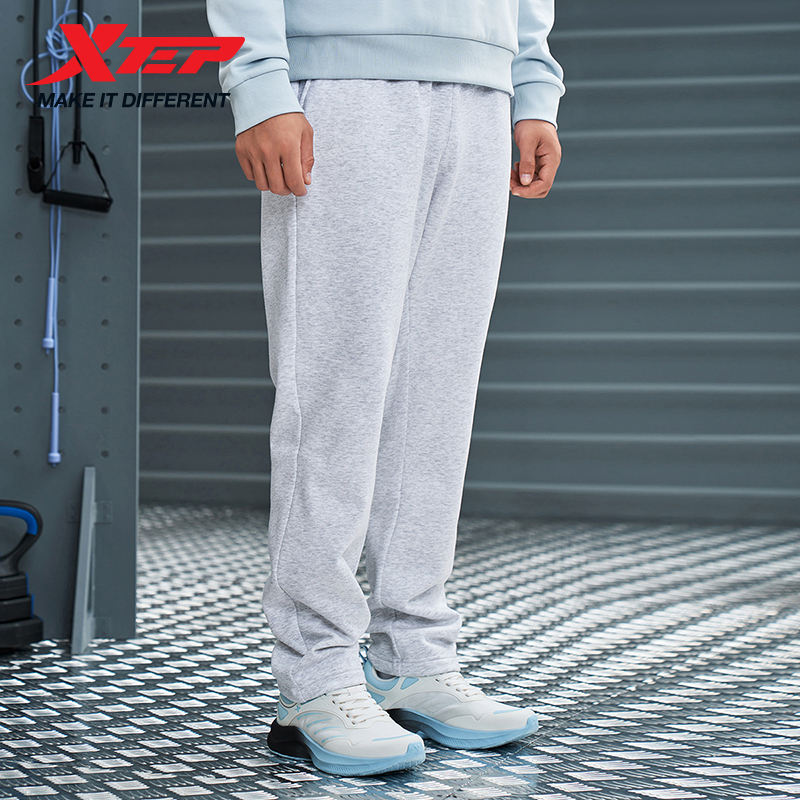  Xtep Knitting Trousers For Men 2024 Winter Soft Breathable Pants Trendy Retro Comfortable Bottoms 876429630140 