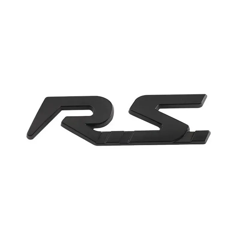 3D Metal RS Logo Car Rear Trunk Side Fender Emblem Badge Sticker Decal for Renault Megane Laguna Duster Captur Fluence Espace