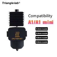 Trianglelab Bambu Lab A1 MINI Hotend for A1 / A1 Mini High-speed High-Temperature Printing Tip replaceable Hardened steel Nozzle