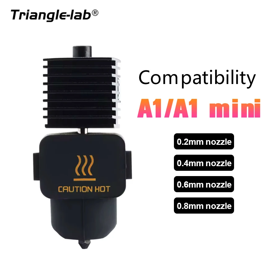 Trianglelab Bambu Lab A1 MINI Hotend for A1 / A1 Mini High-speed High-Temperature Printing Tip replaceable Hardened steel Nozzle