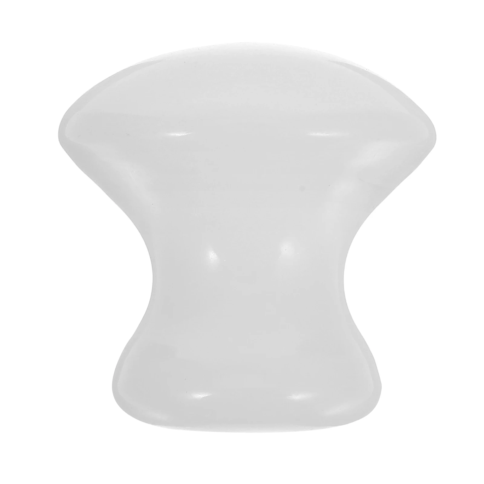 Masajeador de setas de Jade, rodillo Facial de piedra para masaje de ojos, raspado, cuidado de la piel, herramienta de belleza para adelgazar, 1 ud.