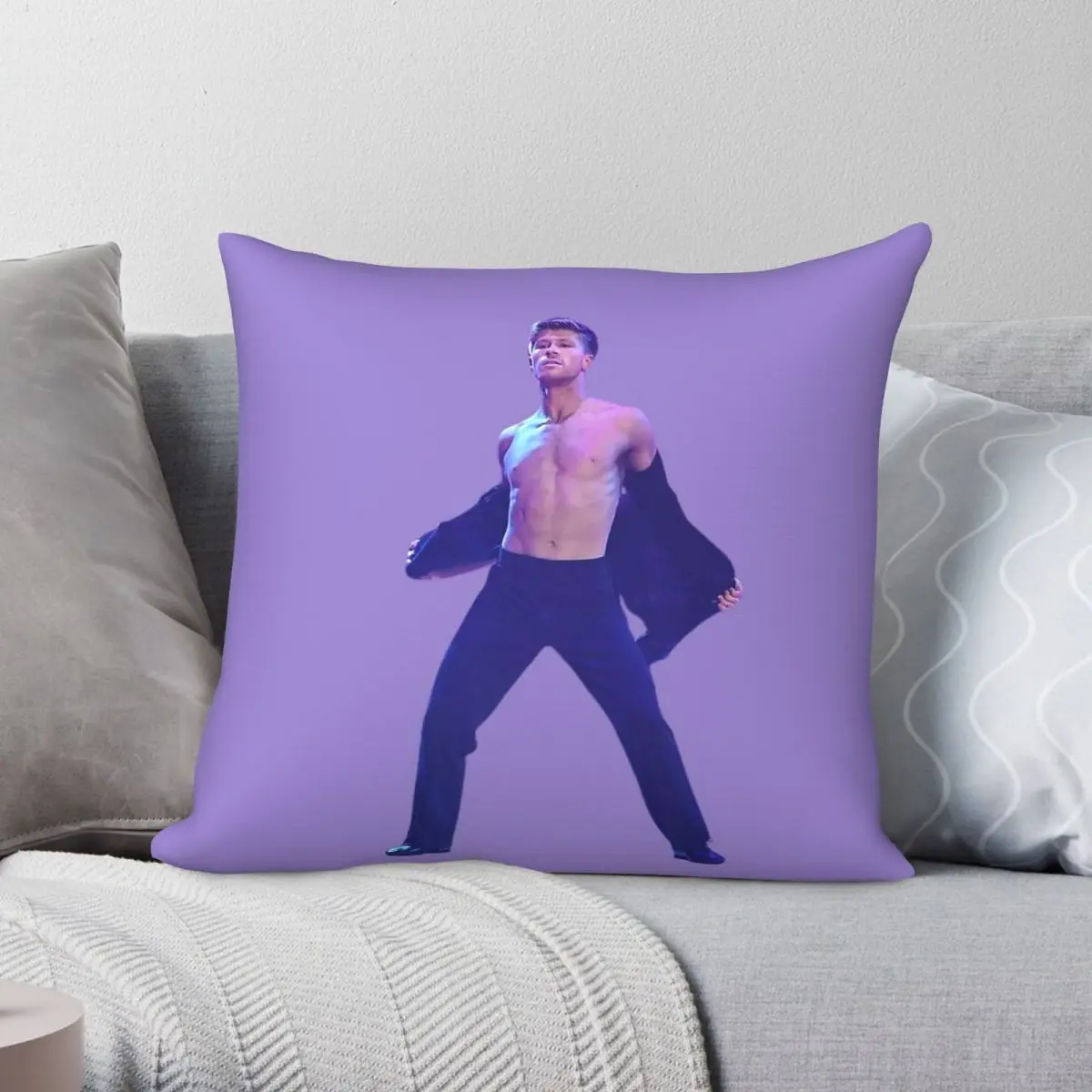 Robert Irwin Ripping His Shirt Off Dwts Square Pillowcase Polyester Linen Velvet Printed Zip Decorative Pillow Home Cover 45x45