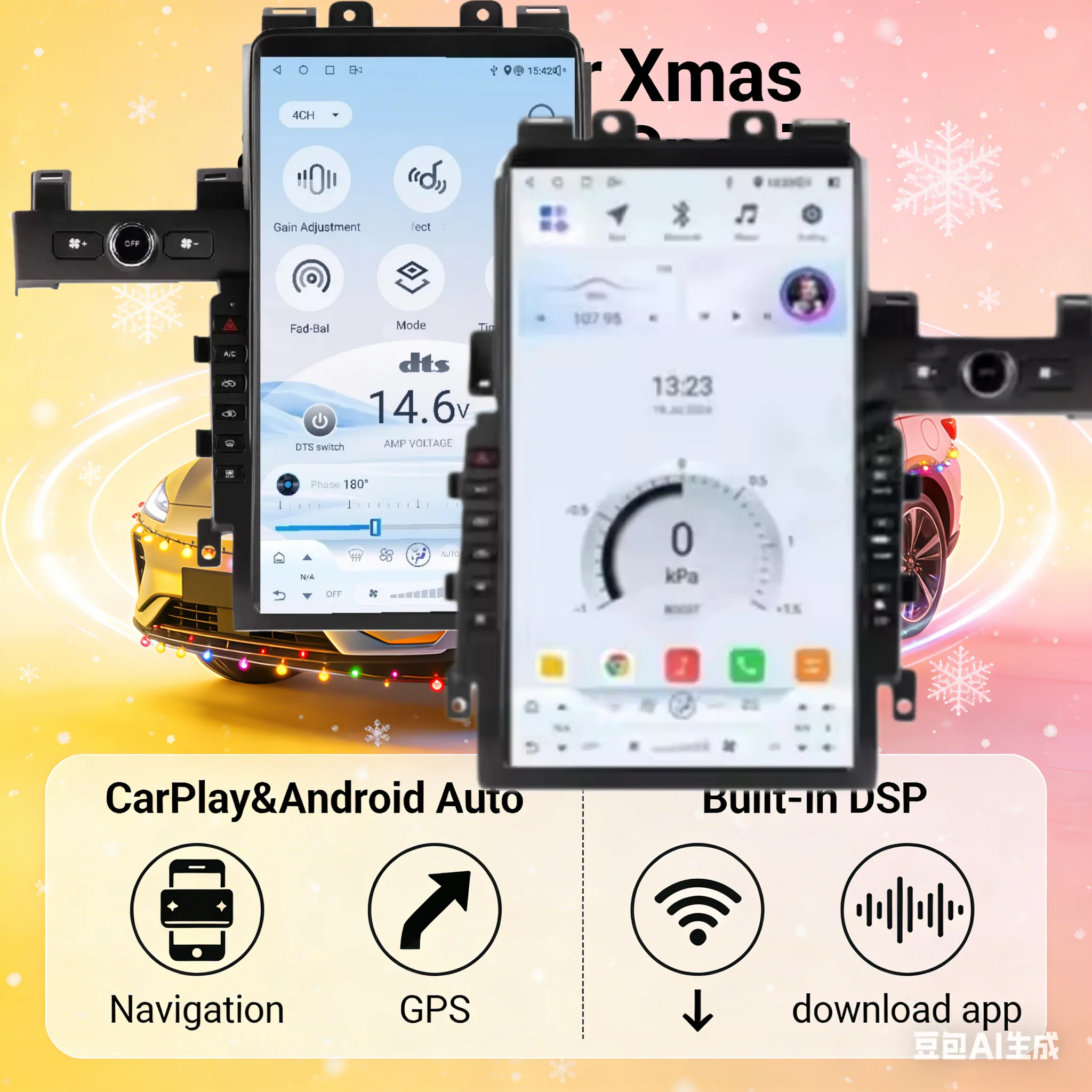 

For Nissan GT-R GTR 2008-2017 Carplay Android Screen Car GPS Navigation Auto Stereo Car Radio Multimedia Player Head Unit