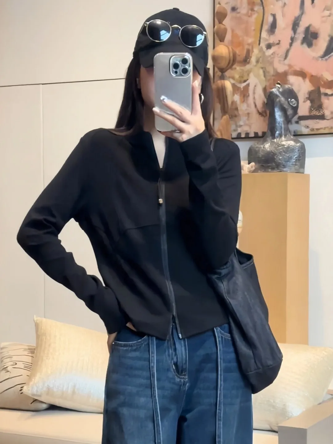 

Женская приталенная толстовка с длинными рукавами, двойной молнией и воротником-стойкой, весенняя верхняя одежда больших размеров, модная куртка для повседневной носки