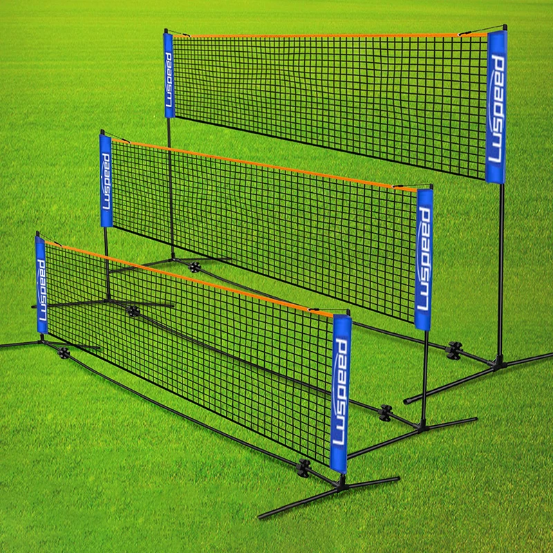 Rete da Badminton professionale Standard pieghevole portatile Indoor Outdoor Sports pallavolo Tennis Training reti quadrate Mesh