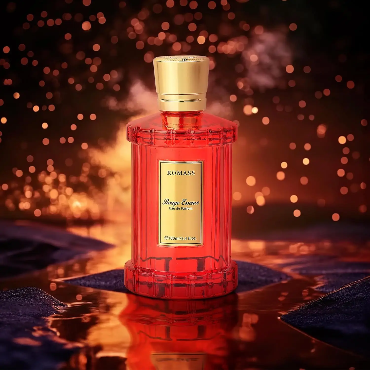 ROMASS Rouge Essence Vintage Red Bottle perfume Gentle Cut off Male Mature Royal Sister Fragrance Commuter Dating Small Group Advanced Light essence view 2