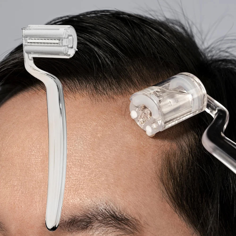 

Titanium 0.25mm Leather Roller Head Scalp Massager