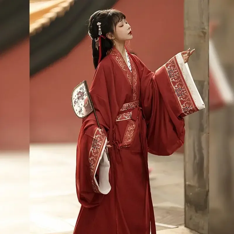 

Chinese Hanfu Dress Women Traditional War Robe Female Carnival Cosplay Costume Red Vintage Elegant Princess War Robe Plus Size