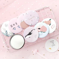 TSHOU813 Cartoon Anti-fall Portable Small Mirror Cute Girls Makeup Mirror Pocket Mirror for Beauty Tools