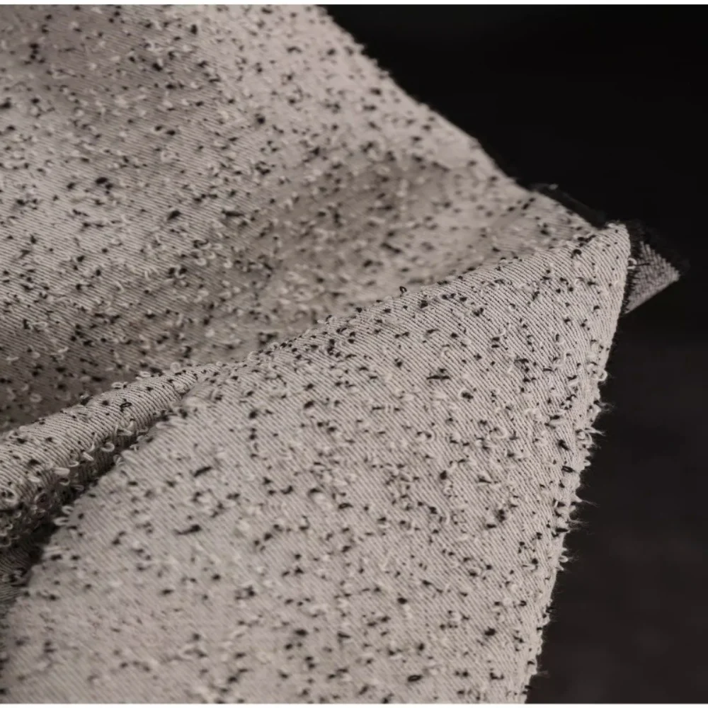 

Черно-белая джинсовая ткань с точечным узором для креативного дизайна курток, одежды, рукоделия, шитья, материал в метрах