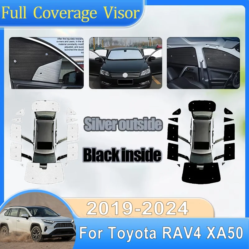 

For Toyota RAV4 XA50 Body Kit 2019-2024 Suzuki Across Full Privacy Coverages Windshield Visors Anti-UV Sunshades Car Accessories