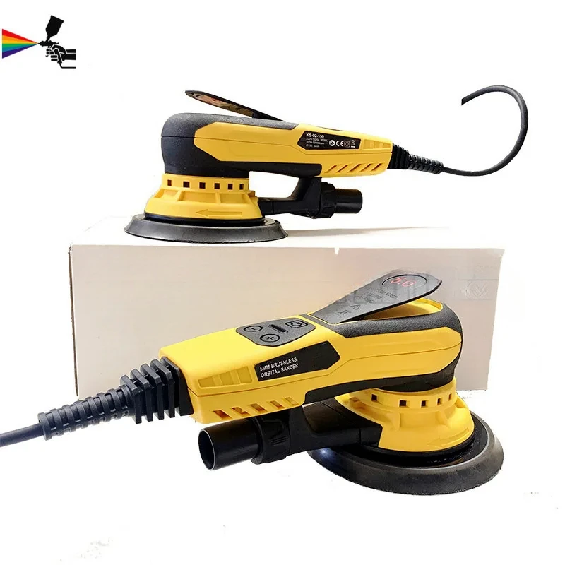 6 Inch Wall Grinding Machine Orbital Motor Electrical Multifunction Vacuum Head Putty For Car Polisher Wood Corners Sander