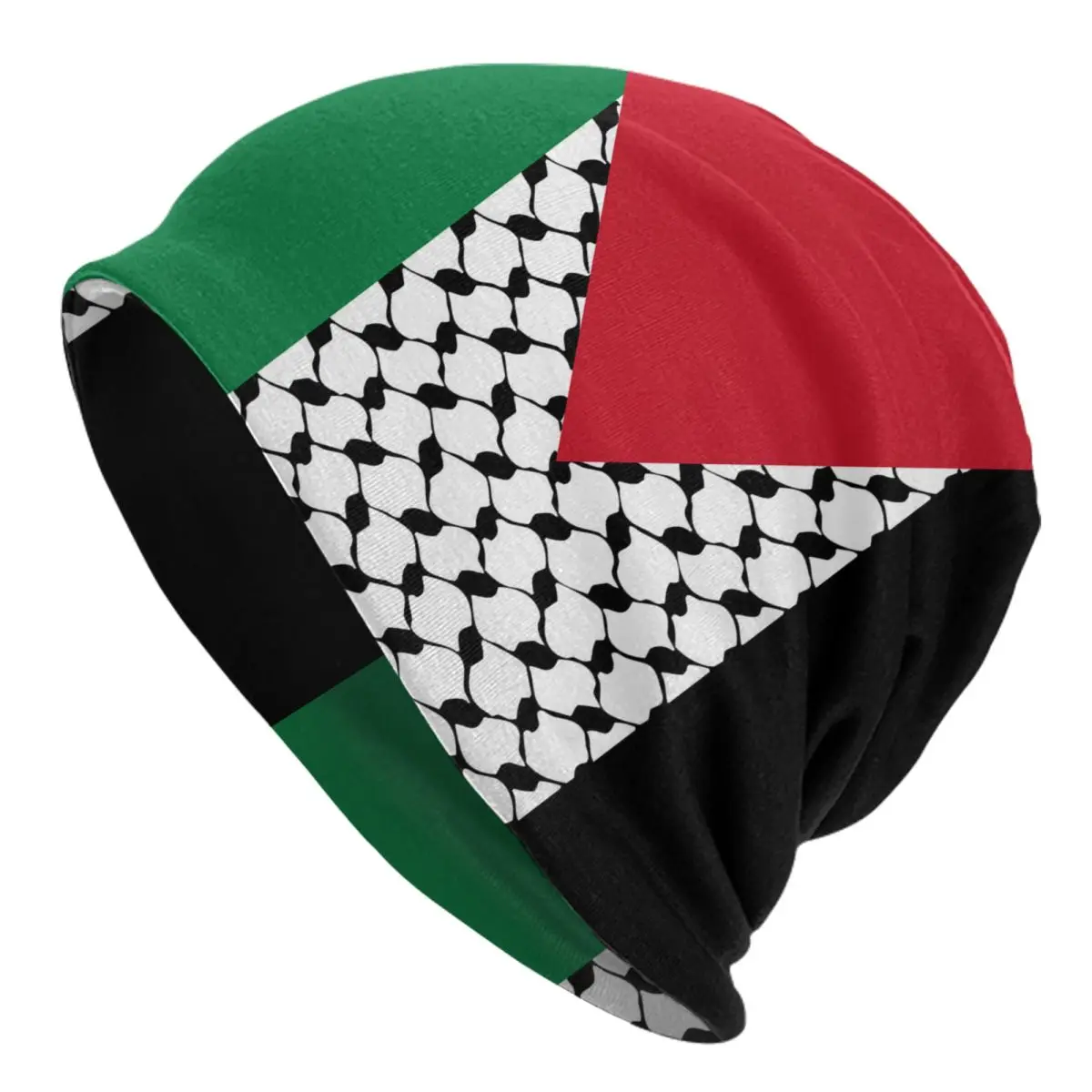 Palestine Bonnet Hats Goth Street Palestinian Hatta Kufiya Keffiyeh Pattern Skullies Beanies Hats Unisex Spring Head Wrap Cap