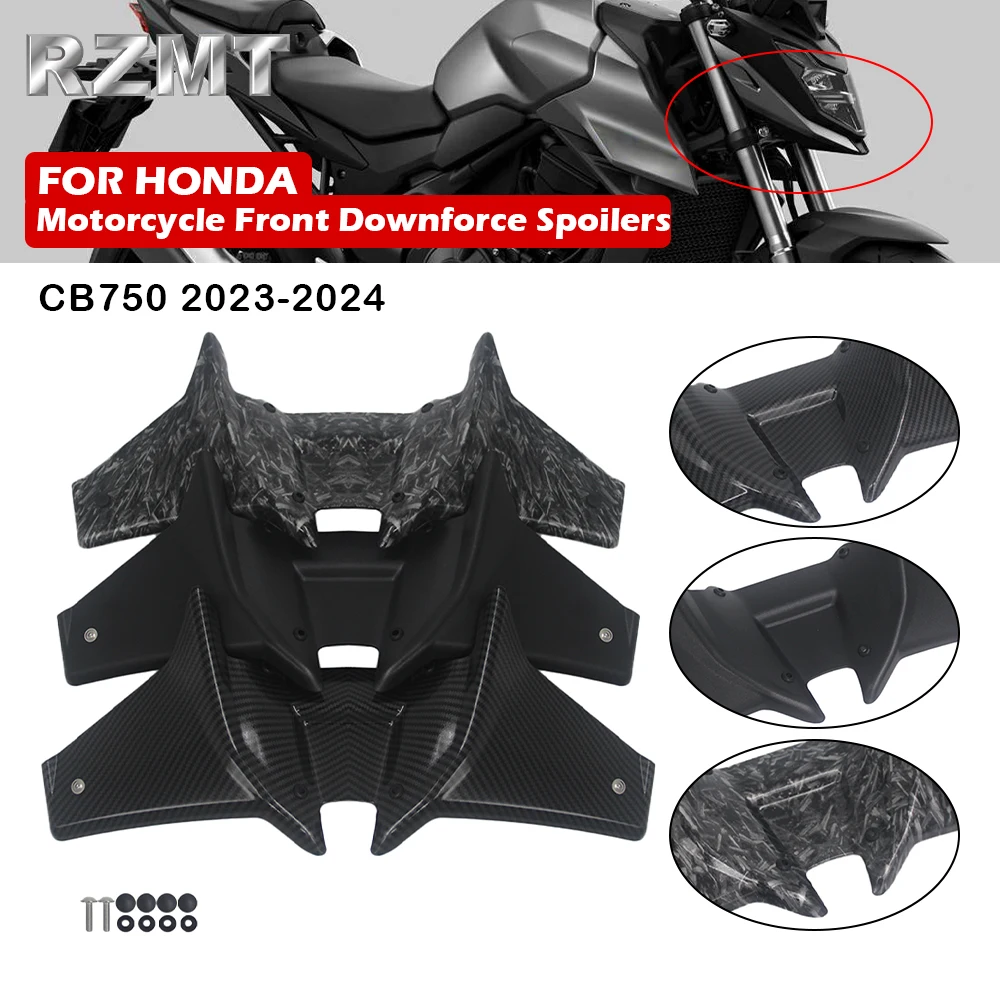 

RENZMOTO Motorcycle Fairing Deflector For HONDA CB750 2023-2024 Wing Deflector Downforce Frontal Spoilers Fairing Shroud