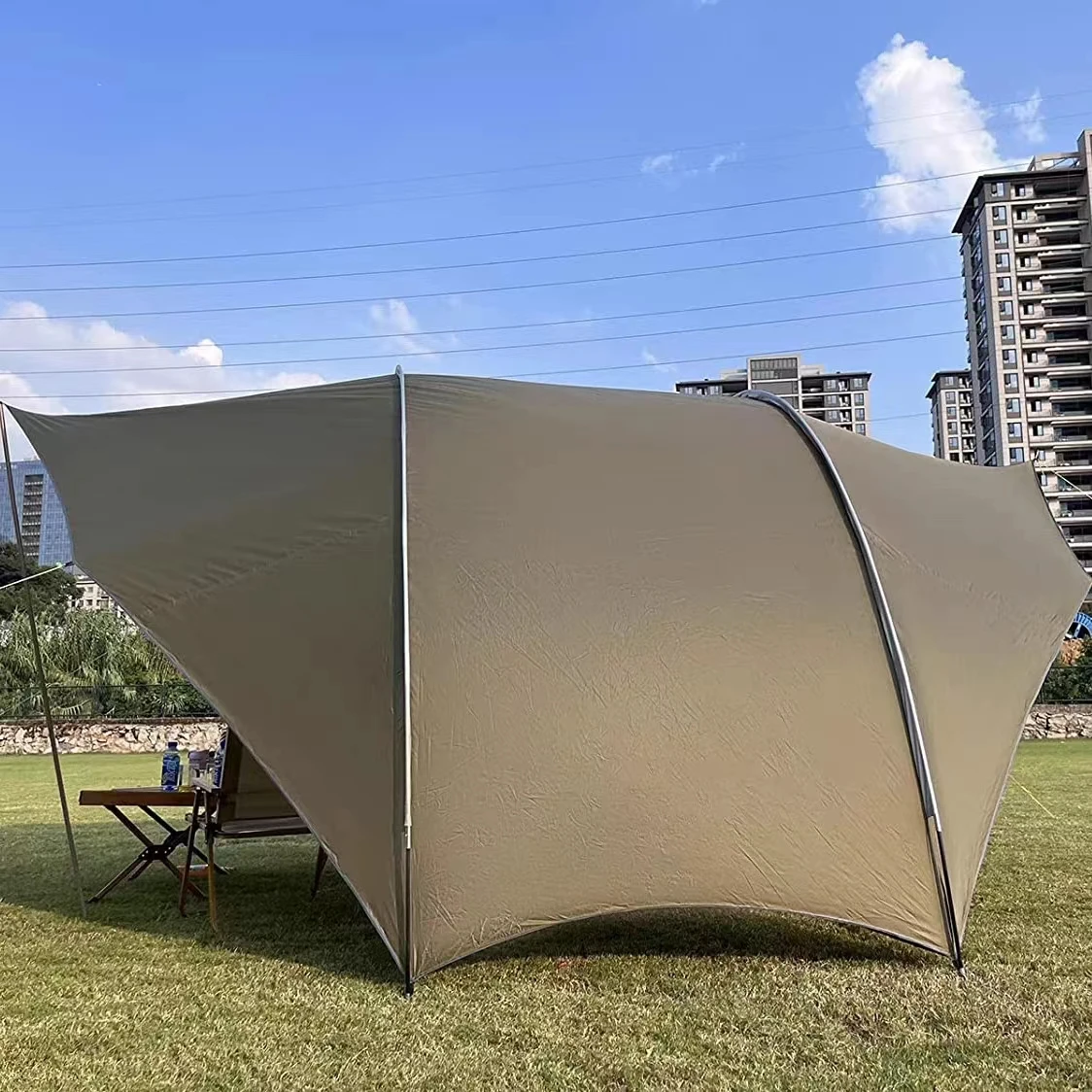 Imagem -04 - Tenda Outdoor Canopy com Paredes Laterais Gazebo Impermeável do Quintal Sun Shade Tarp