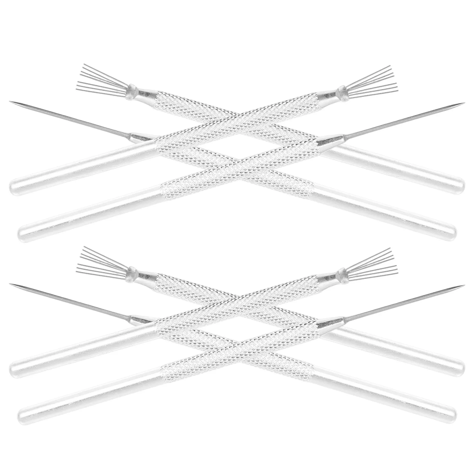 4Sets Clay Needle Tools Pottery Sculpture Supplies Ceramic Clay Sculpting Stainless Steel Texturing Carving Pottery Detail Tool