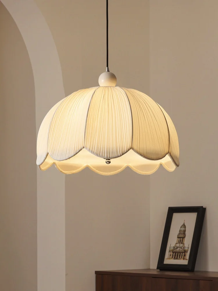 

Chandelier Fabric Wabi Sabi Pendant Light Living Dining Room Home Decor Bedroom Indoor Lighting Lustre Cloth Hanging Lamps