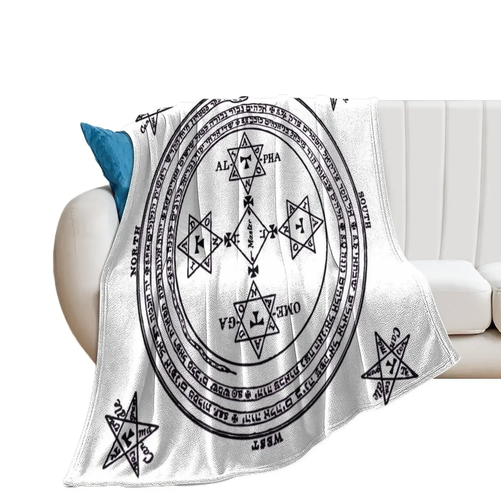 

Magical Circle of King Solomon BIG Throw Blanket warm winter Bed sofa bed Personalized Gift Blankets