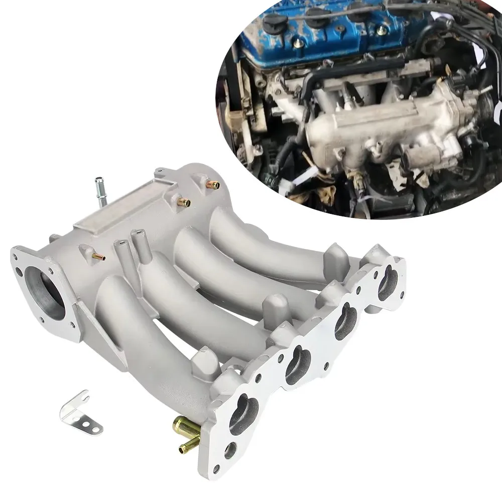

High-performance Intake Manifold Black Silver Suitable For Honda Civic D Series del Sol CRX 88-00 Engine Parts