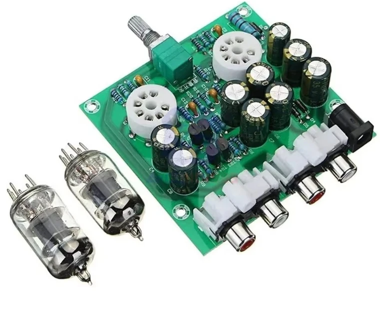 Tube Amplifier Audio Board Amplifier Pre-Amp Audio Mixer 6J2 Valve Preamp Bile Buffer