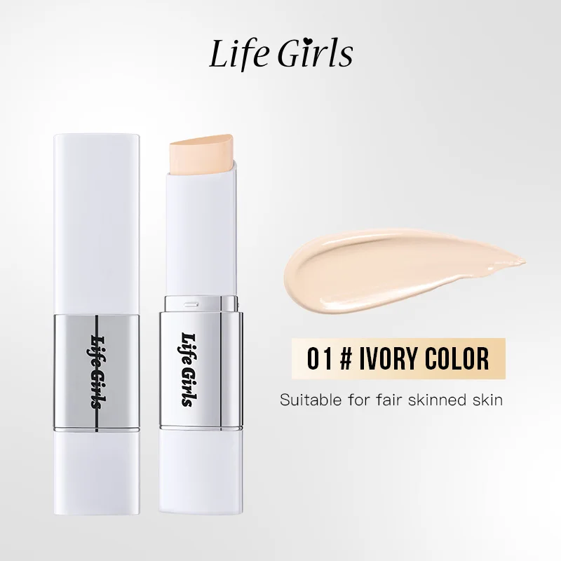 Luie foundation stick, hydraterende en natuurlijke concealer make-up, matte make-upbasis, zeldzame schoonheid, houd make-up en zweet - afbeelding 1