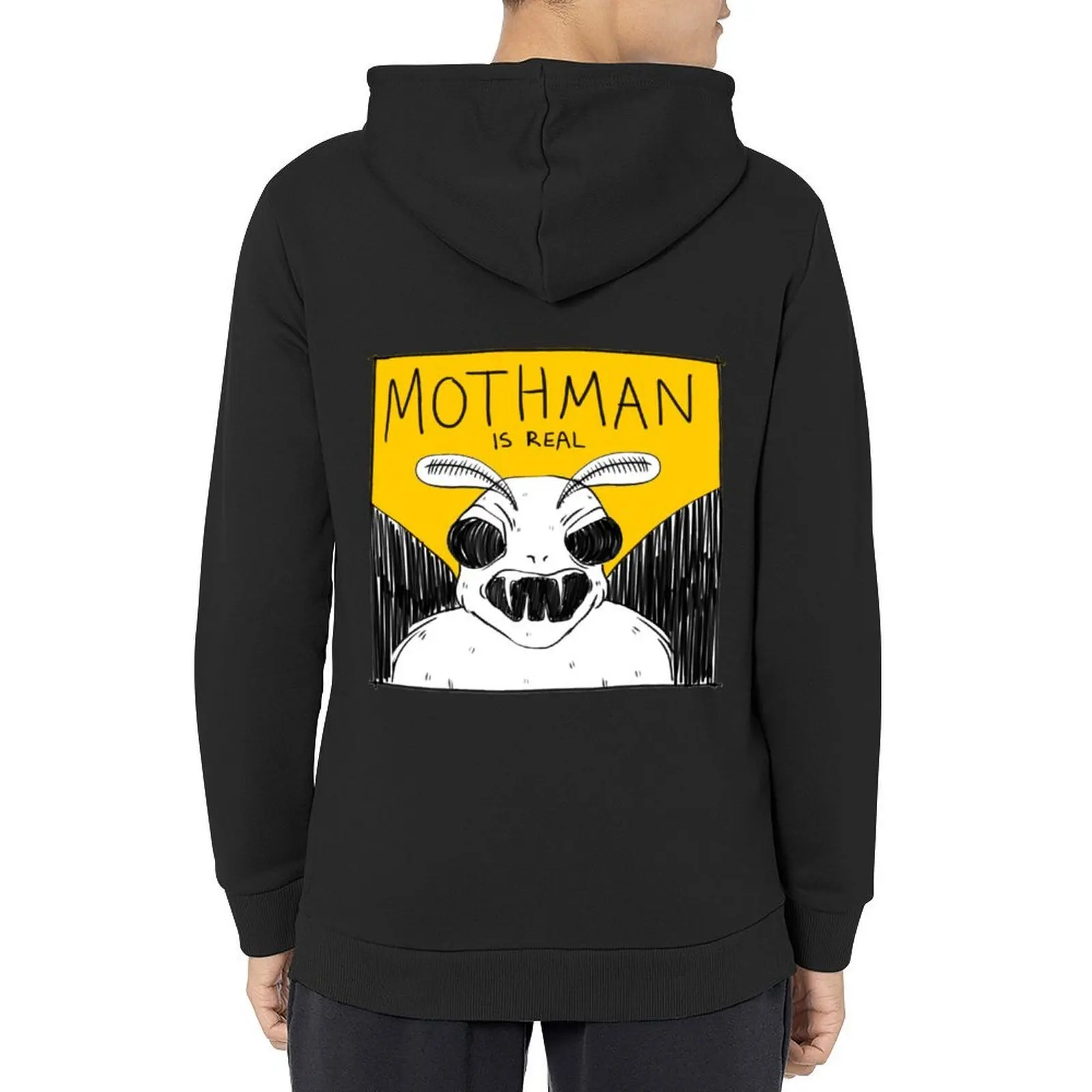 

Mothman Is Real Hoodie aesthetic clothing autumn jacket men clothes for men autumn new products men hoodie