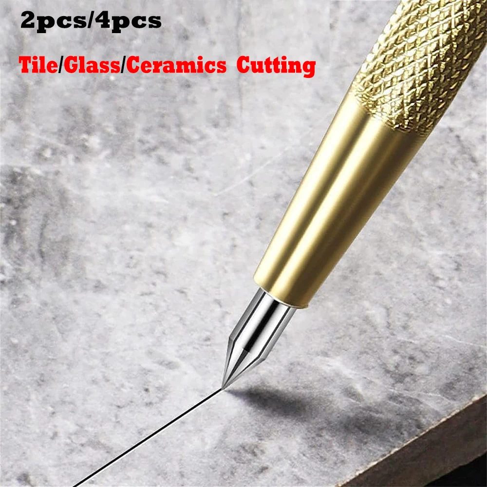 2pcs/4pcs Scriber Etching Engraving Pen Glass Scriber Tungsten Tip Pocket Scriber Tool Scriber Marking Tool for Tile Glass Wood