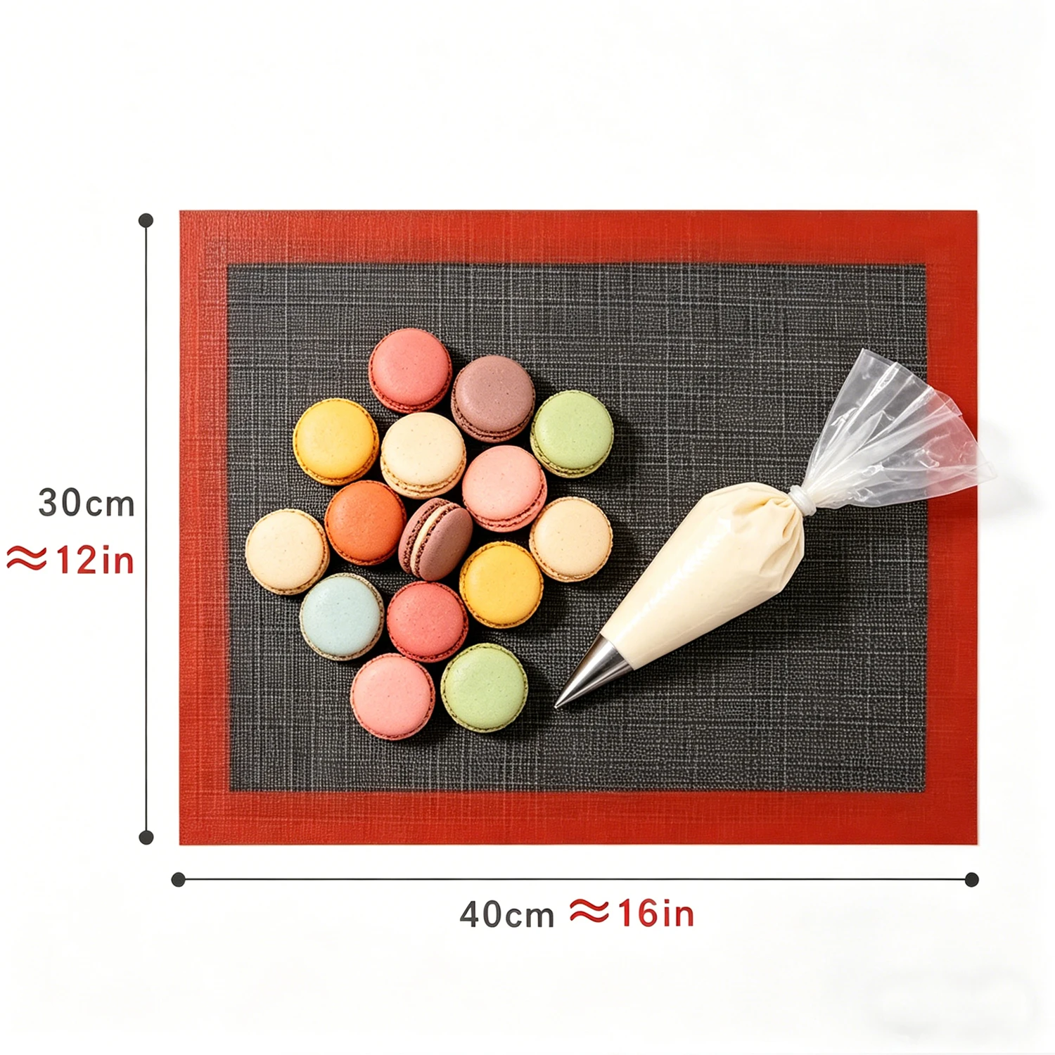 Food Grade Silicone Baking Mat 30x40cm Reusable Non Stick Oven Sheet For Macaron Pizza Cookie Baking