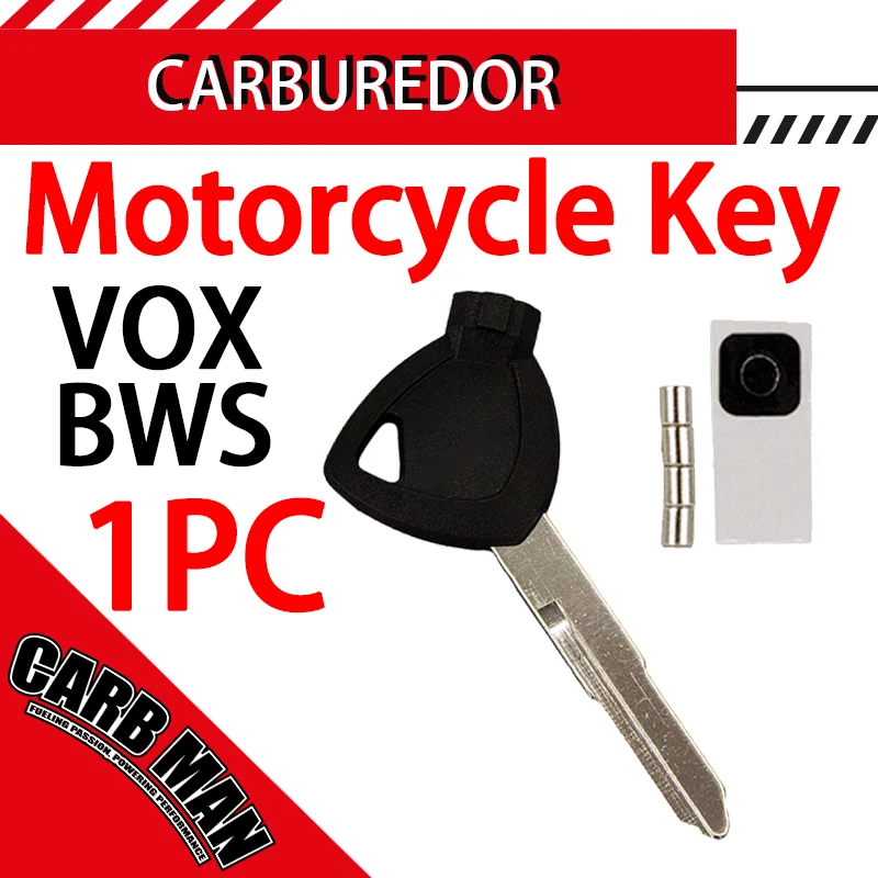 Motorcycle Magnet Key Uncut Blank Key Scooter Key Right Slot For Yamaha VOX BWS 4V BWS125 VOX50 GTR125 JOG EVO
