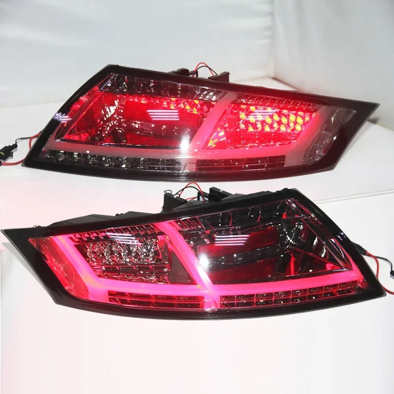 TT LED Tail Light Rear Lamp 2006-2013 Year Smoke Black SN For Audi