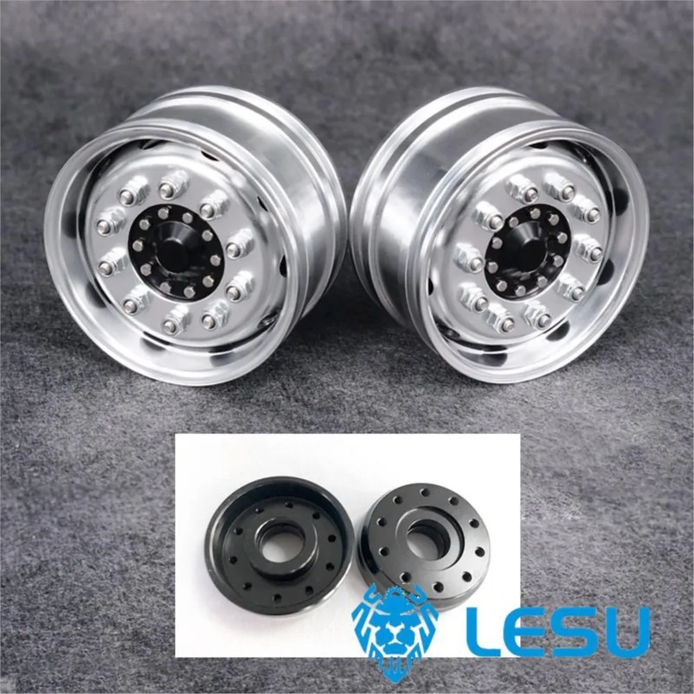 LESU Front Hub 2 Parts For 1/14 DIY Tamiyaya Model Axle Wheel Bearing Brake RC Truck Car Outdoor Toys TH10245