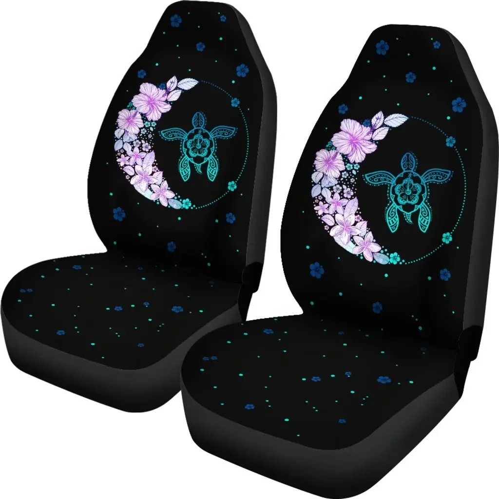 Hawaii Colorful Flower Seat Cover Car Seat Covers Set 2 Pc, Car Accessories Car Mats J2