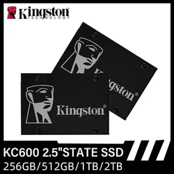 Kingston-disco duro interno para ordenador portátil, unidad de estado sólido HDD de 256 pulgadas, 512GB, 2,5 GB, 1TB, 2TB, SATA III, KC600