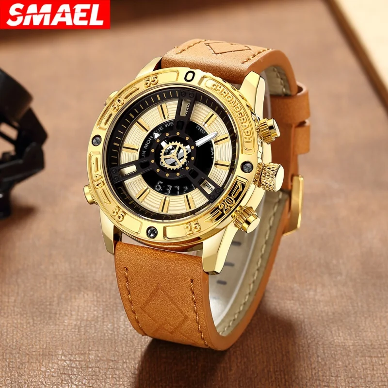 Smael Foreign Trade Fashion Business Men's Quartz Watch Waterproof Multifunctional Outdoor Sports Watch