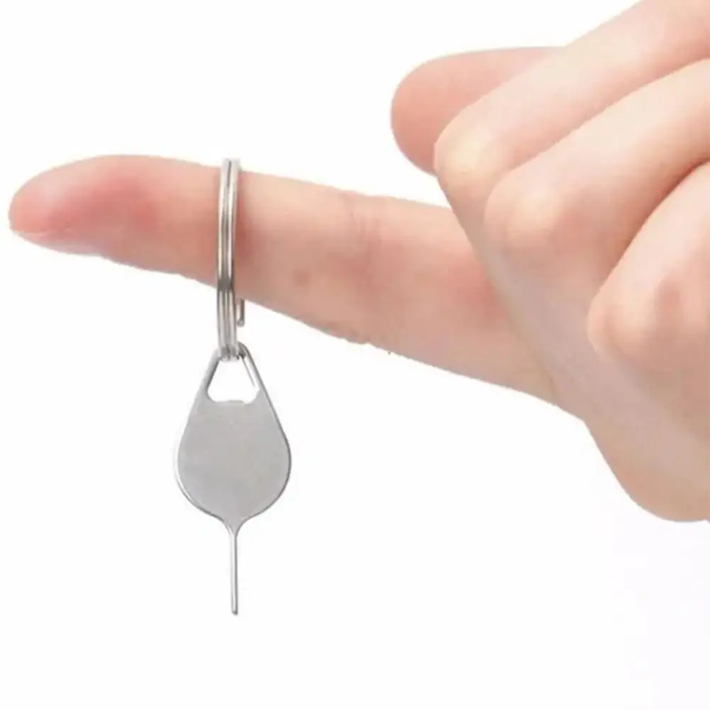 موبائل موبائل فون اسمارٹ فون کے لیے 10pc یونیورسل سم کارڈ ٹرے ہٹانا Eject Pin Key Tool Stainless Steel Needle Opener Ejector
