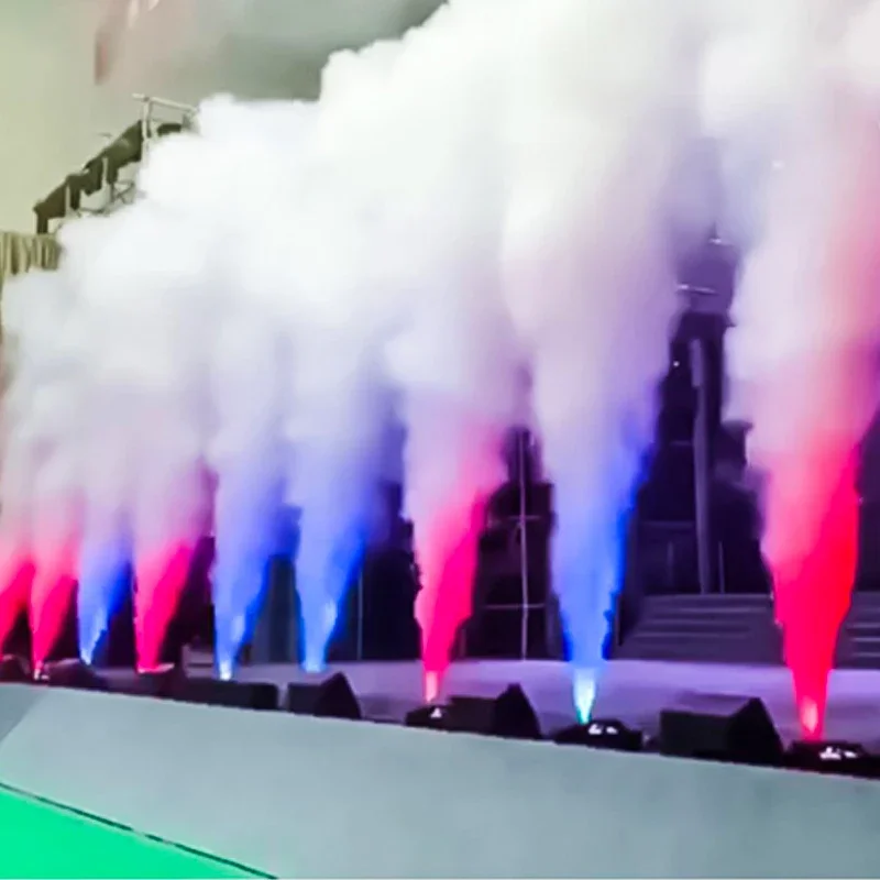 Single Head LED CO2 Jet Column Fog Machine DMX Remote Control Carbon Dioxide Wedding Stage Show Dj Bar Disco Party Smoke Effect