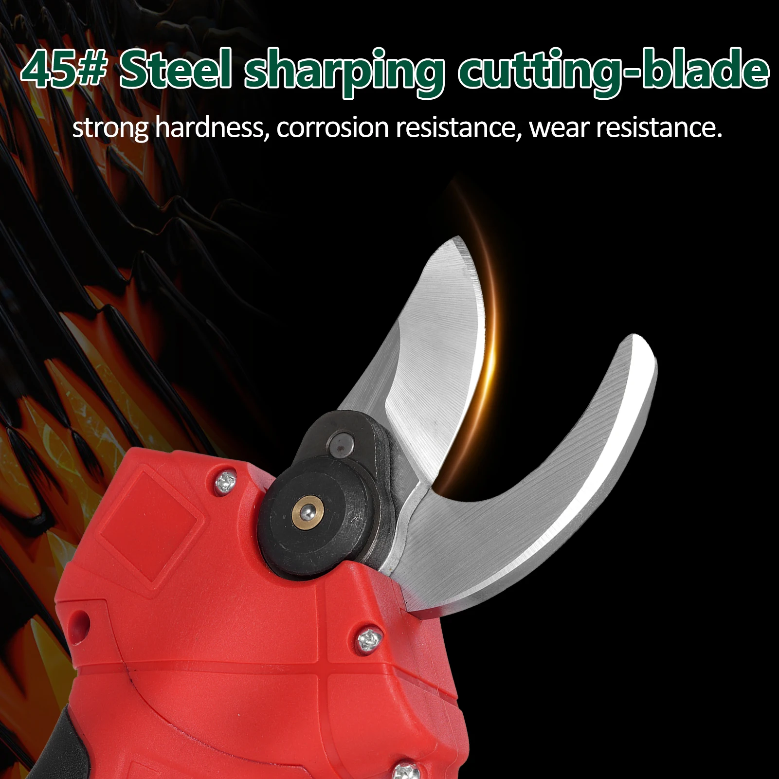 

Электрические секаторы 300 Вт, бесщеточные, аккумуляторные, диаметр резака 30 мм, 2 шт., 1500 мАч * 5 аккумуляторных батарей - прочный