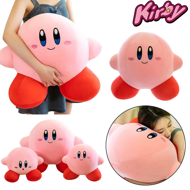 Kirby Cartoon Ultra Large Pillow Creative Desktop Sleepy Cushion Stuffed Animal Dolls Children Bedroom Decoration Toys Gift Kids