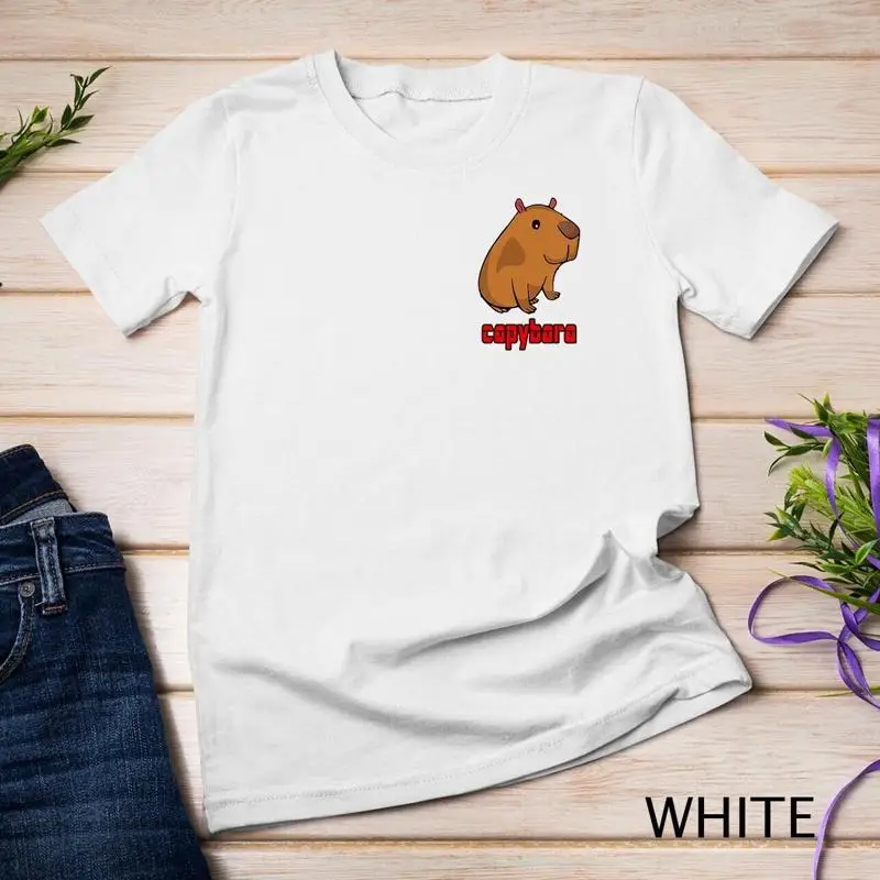 

Capybara Lover Pocket Cute Kids Women Cute Capybara T Shirt Unisex T shirt