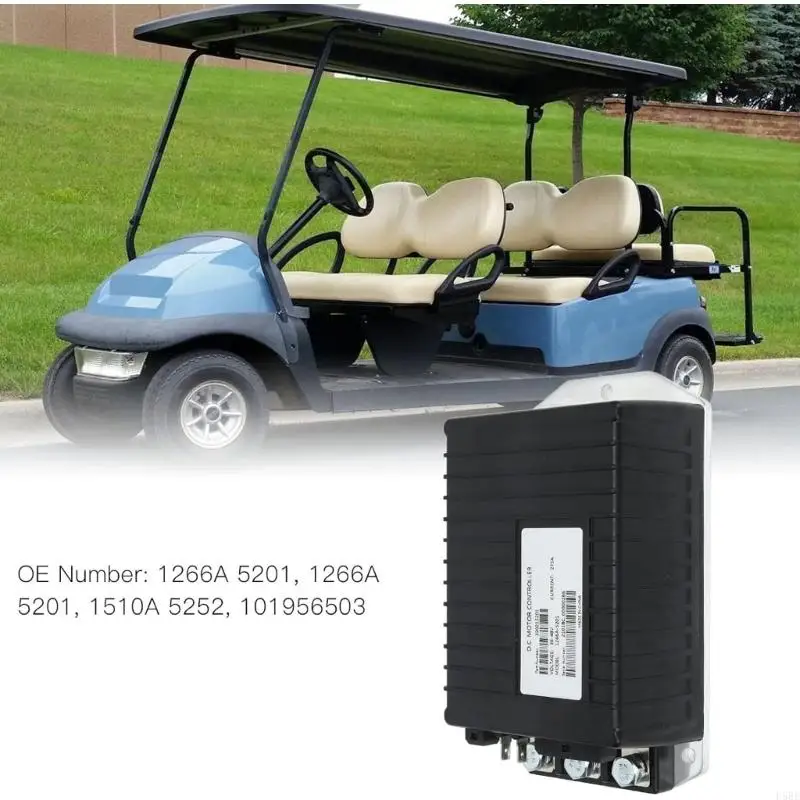 D5BE Golf Cart Speed Controller 1266A-5201, 36-48V 275A Electrical Control Unit with Mounting Base, Ports and High-Current