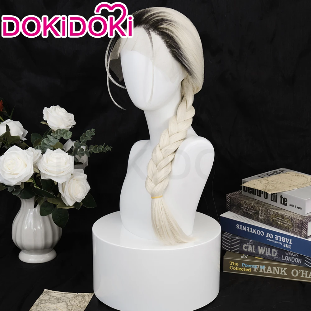 IN STOCK Tao Yoru Front Lace Wig Manga Gokurakugai Cosplay Wig DokiDoki Tao Women Black White Long Hair Gradient Lace