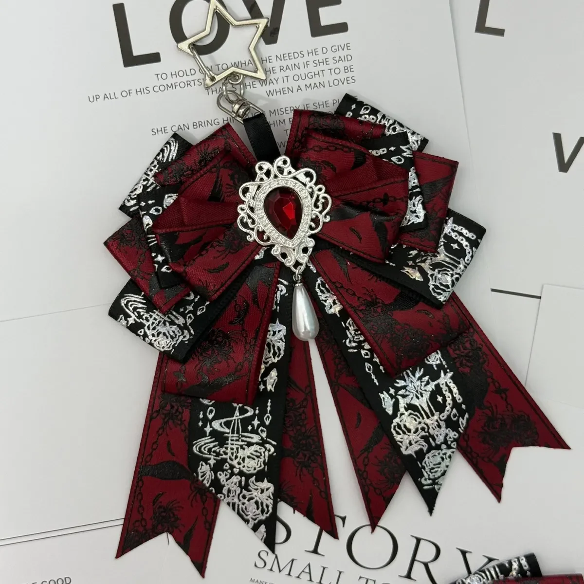 أنيمي الحب والفضاء العميق كاليب رافاييل كزيفير سيلوس تأثيري اليدوية Bowknot دبوس الشعر فراشة عقدة أغطية الرأس تزين هدية عيد الميلاد